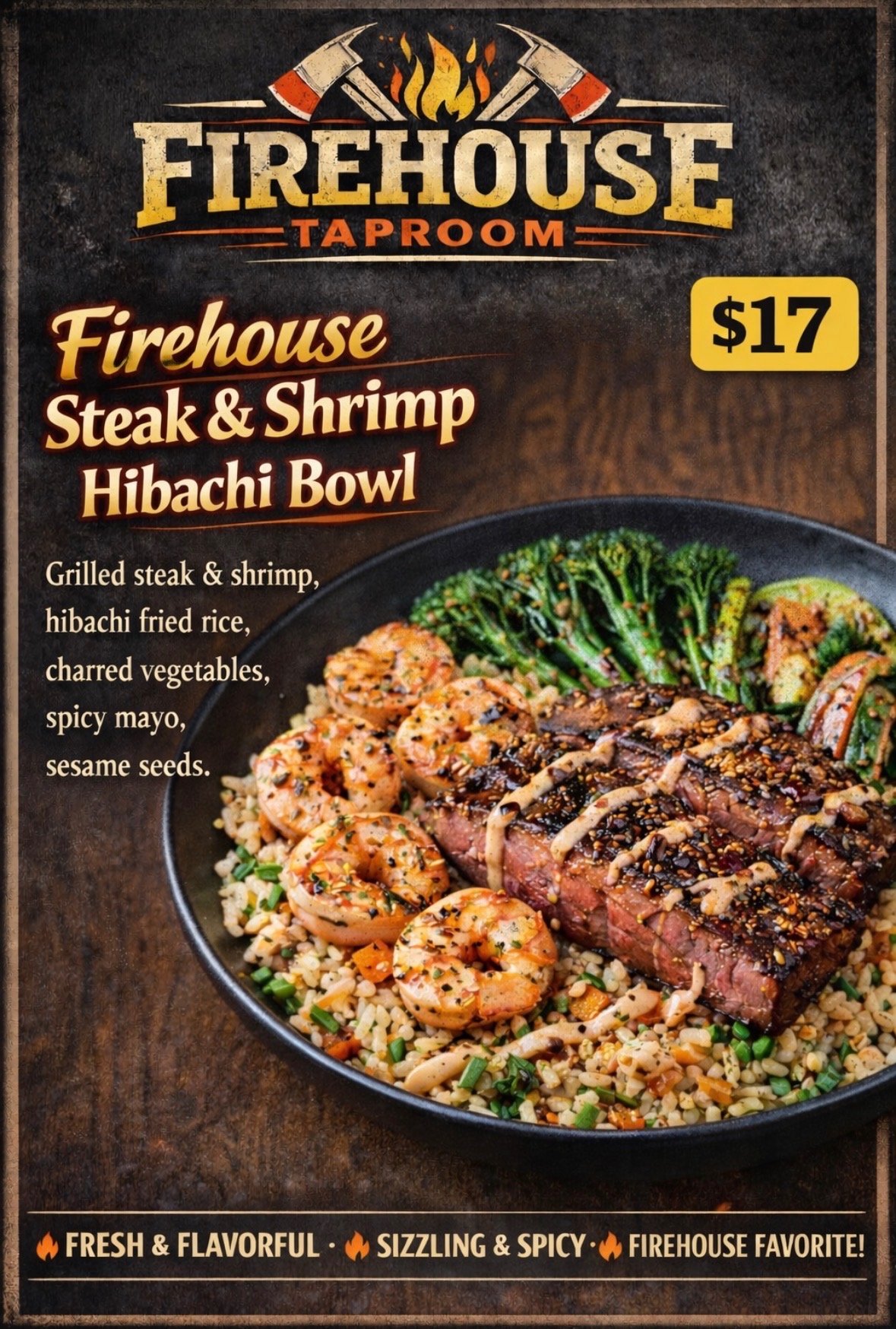 Steak And Shrimp Hibachi Bowl
